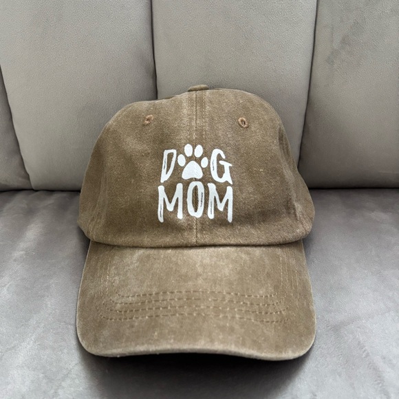 Accessories - Dog Mom Tan Adjustable Hat